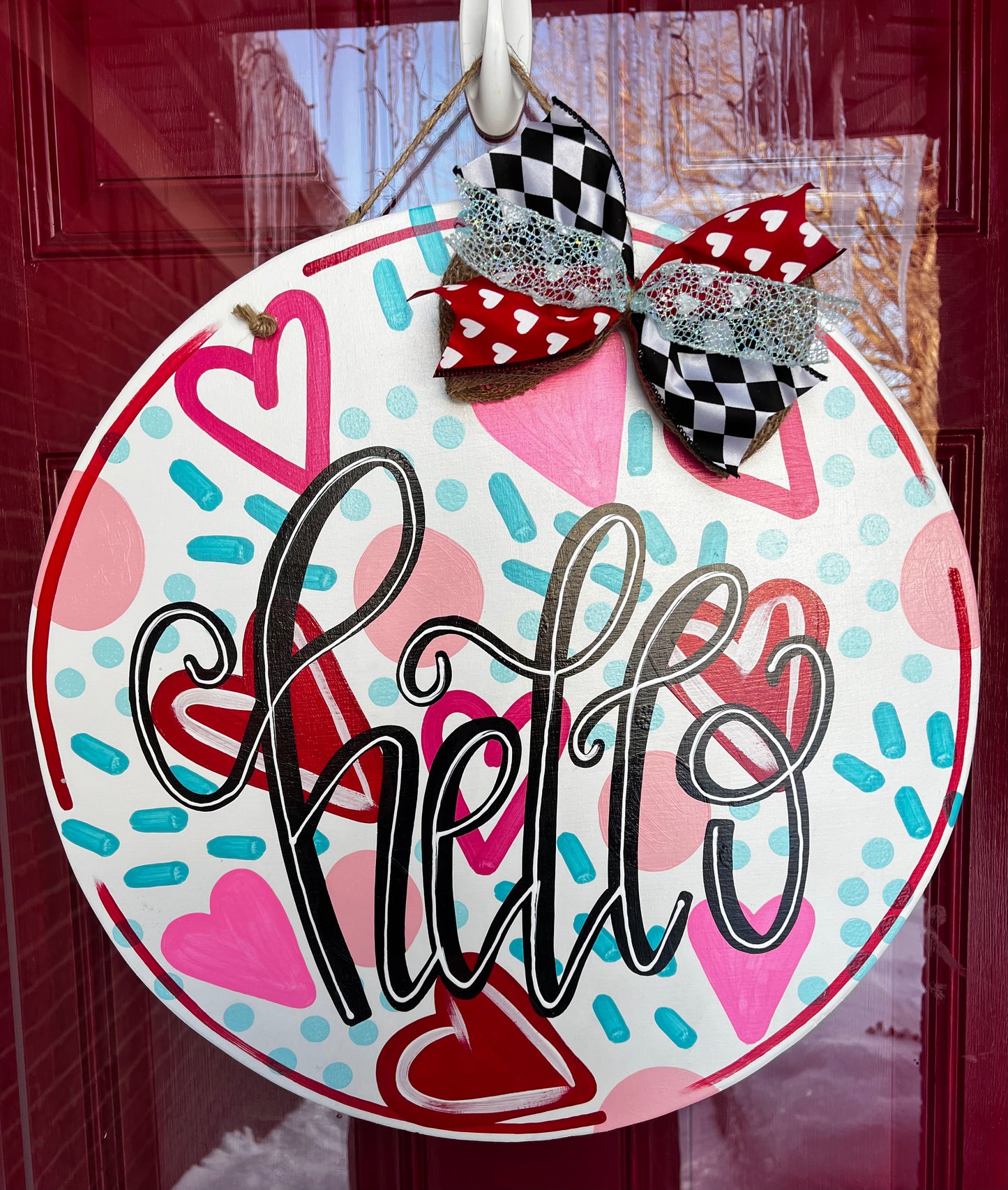 Hello Valentine Door Hanger - Preorder