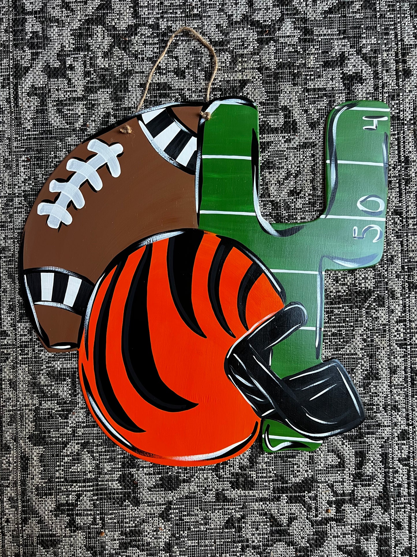 Football Fan Door Hanger - Preorder
