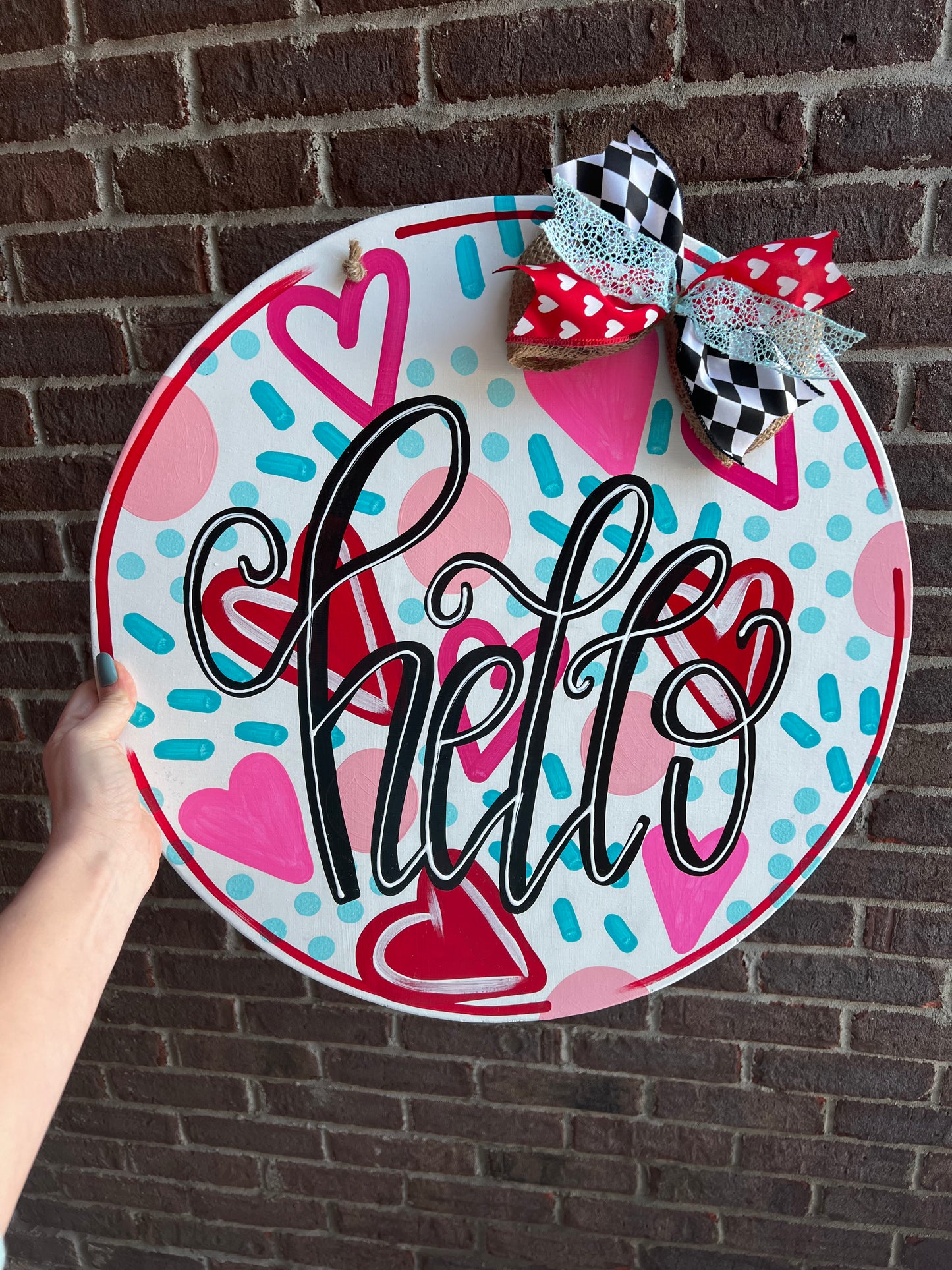Hello Valentine Door Hanger - Preorder
