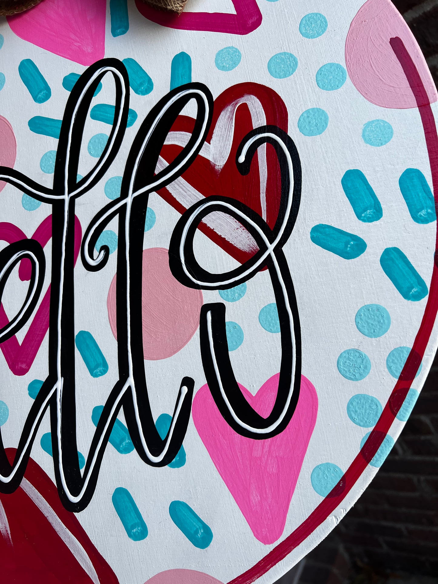 Hello Valentine Door Hanger - Preorder