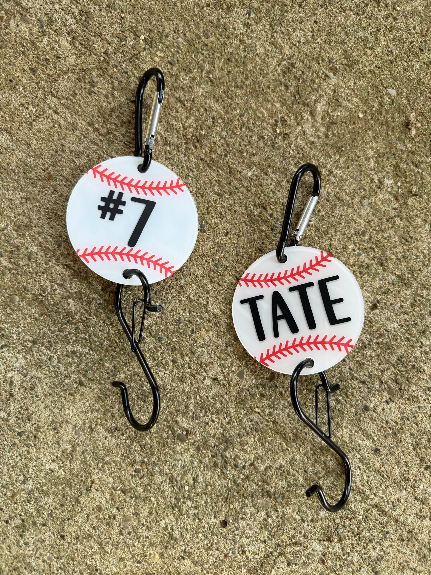 Baseball Hook Name & Number - Preorder