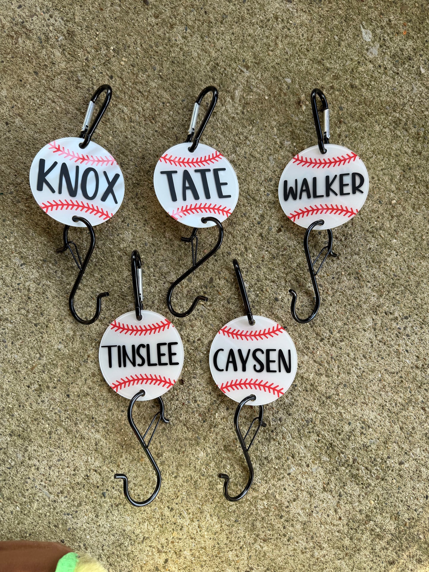 Baseball Hook Name & Number - Preorder