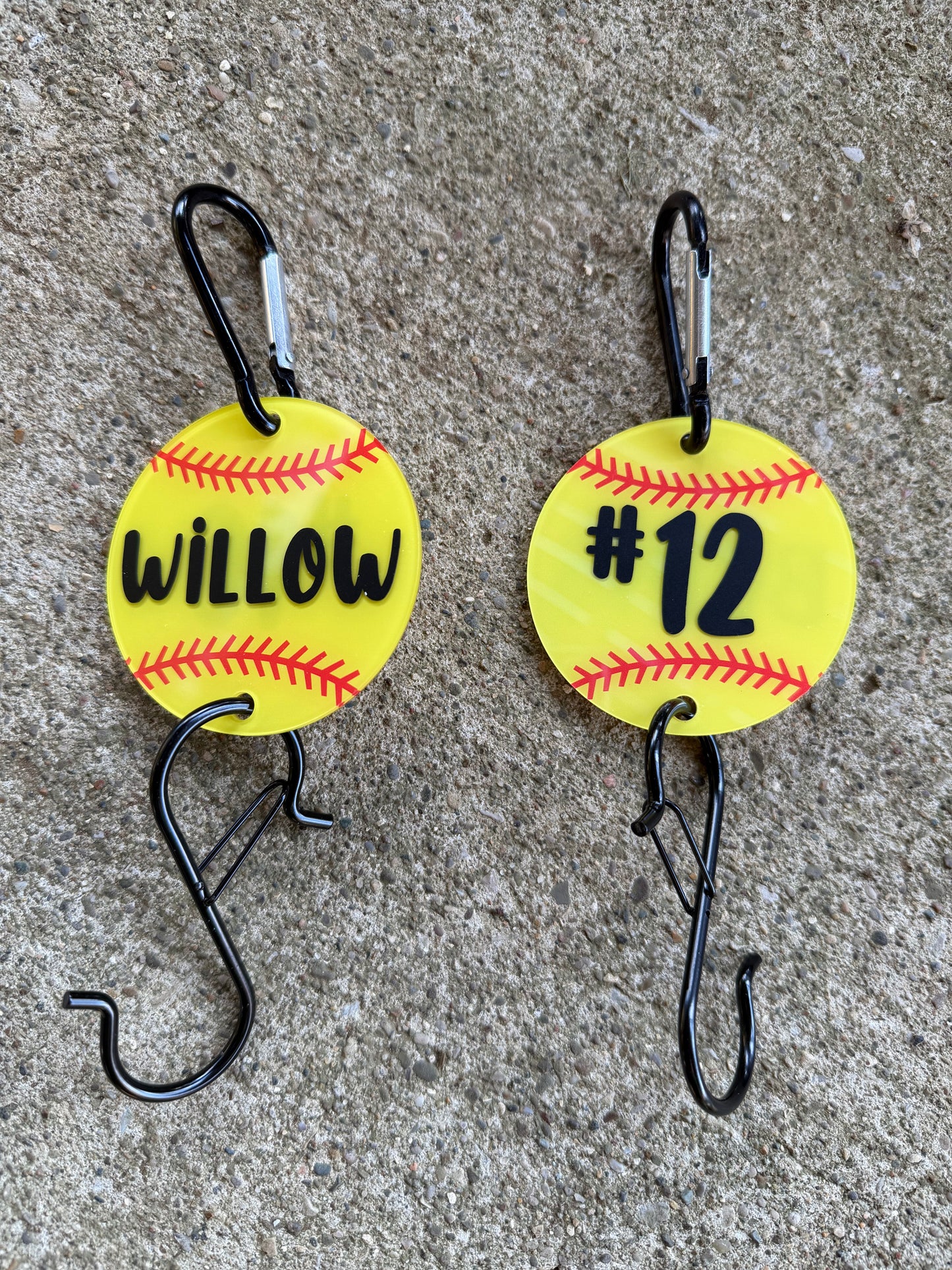 Softball Hook Name & Number - Preorder