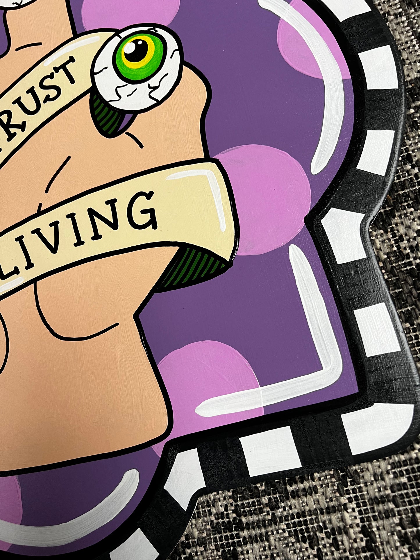 Never Trust The Living Door Hanger - Preorder