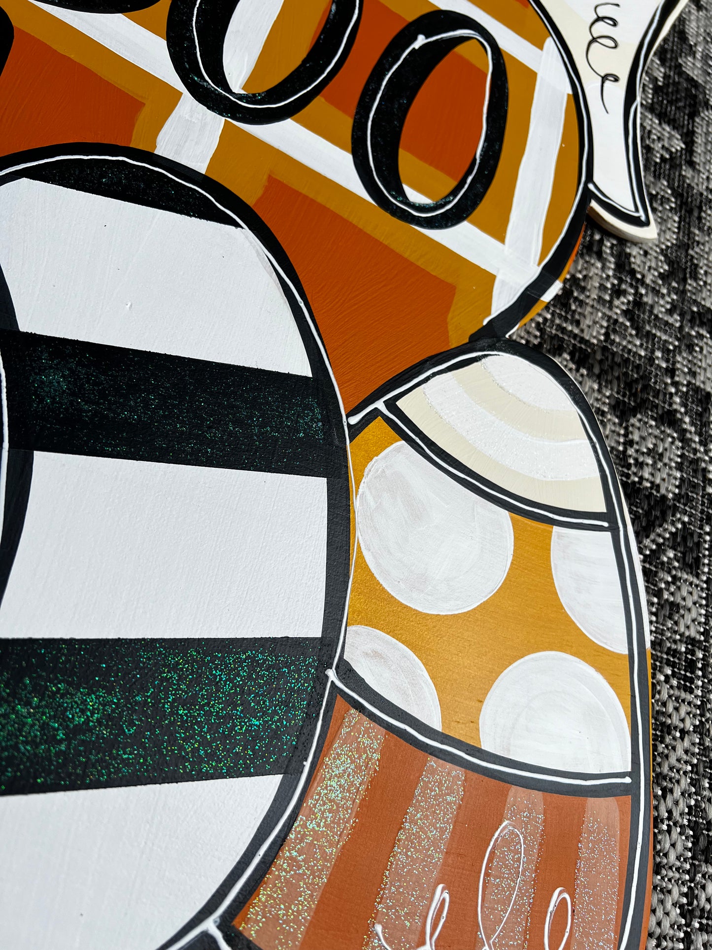 Stacked Pumpkin & Ghost Door Hanger - Preorder