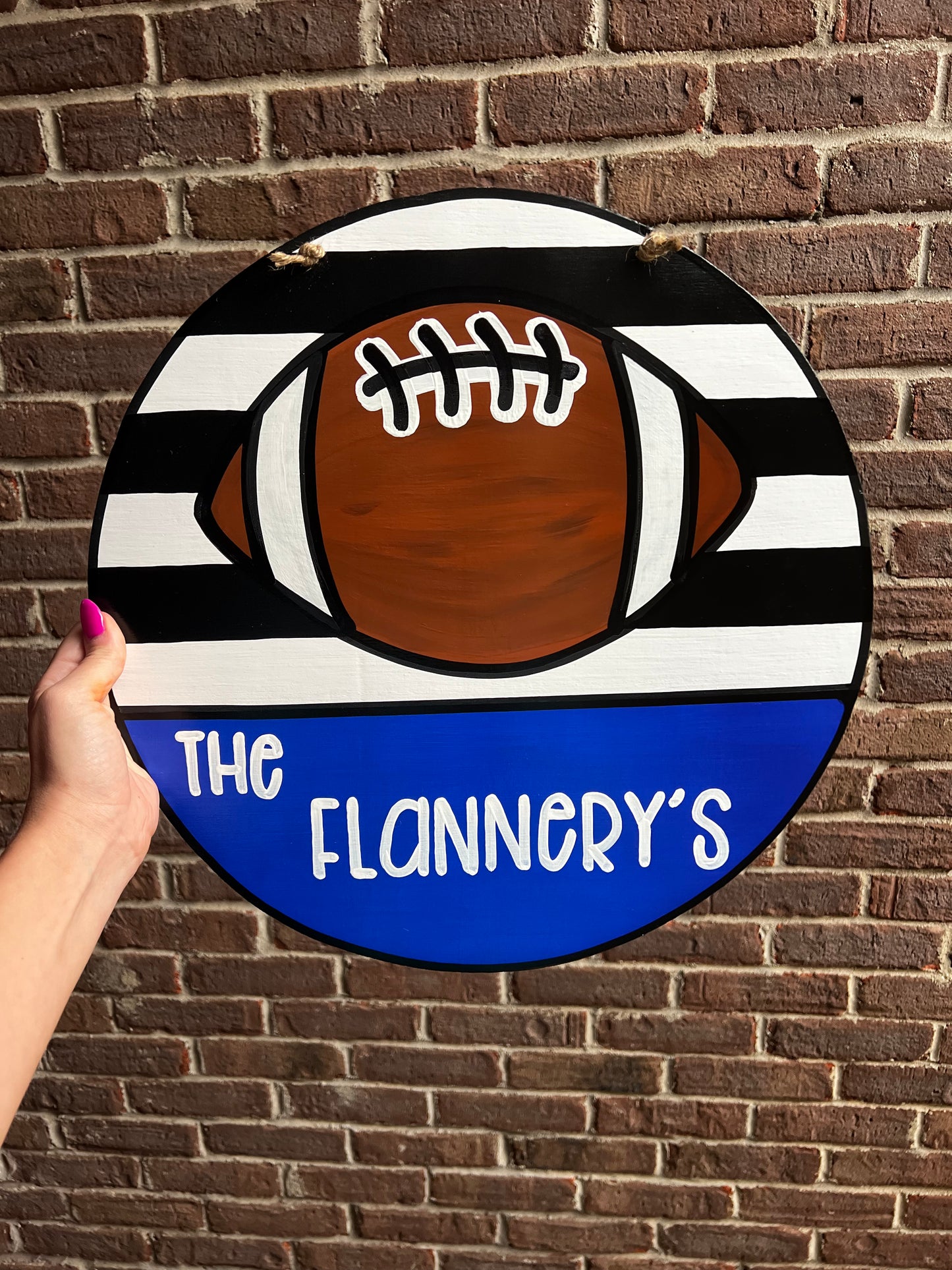 Football Customized Door Hanger - Preorder