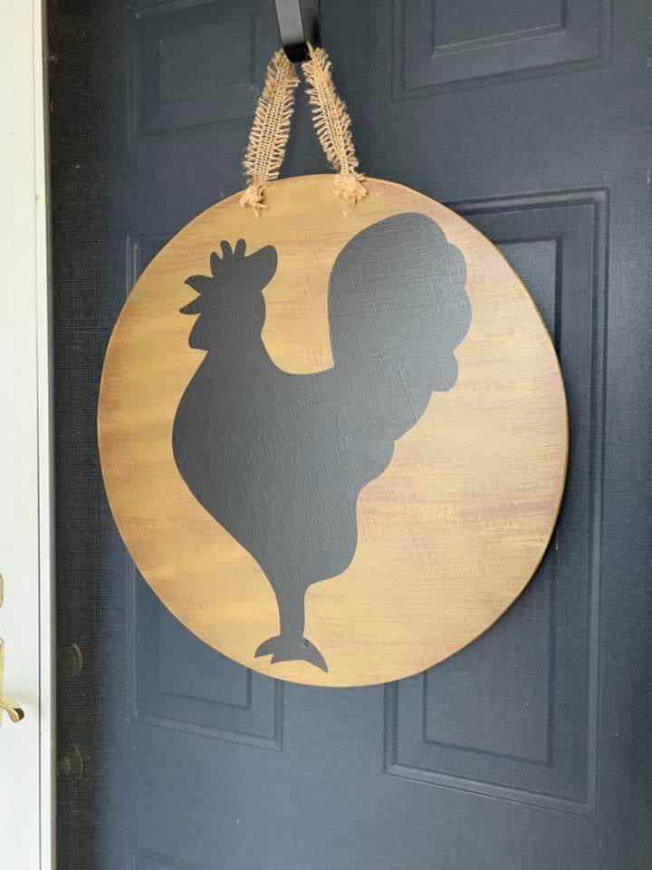 Rooster Door Hanger - Preorder