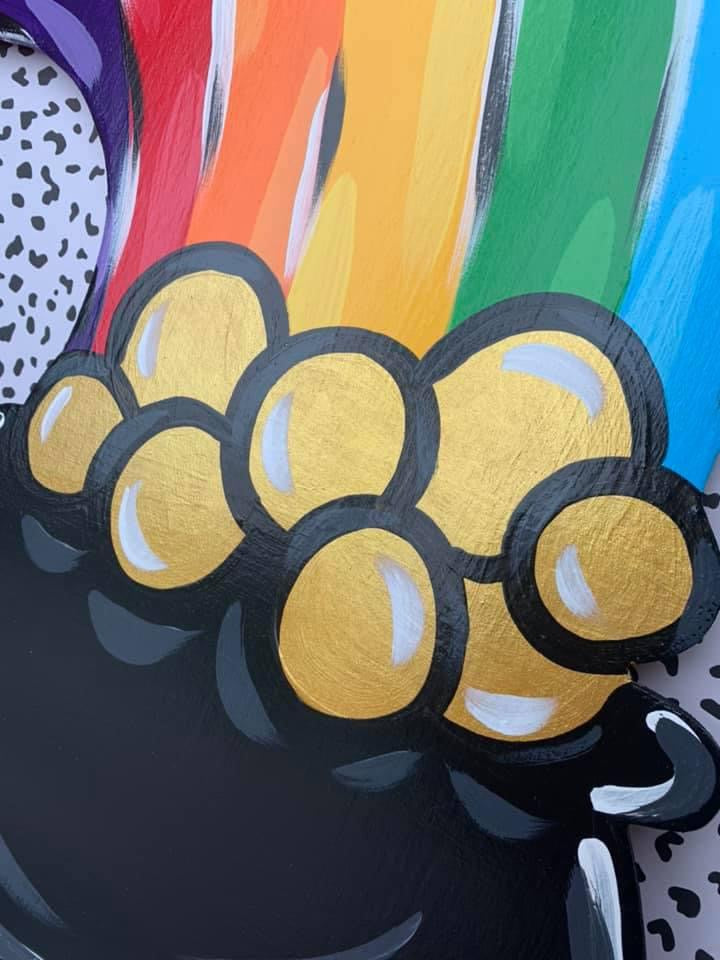 Rainbow Gold Door Hanger - Preorder
