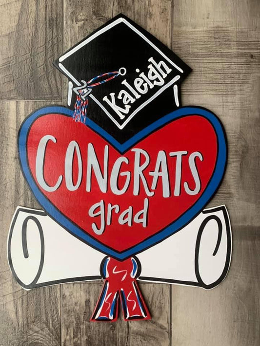 Congrats Grad Door Hanger - Preorder