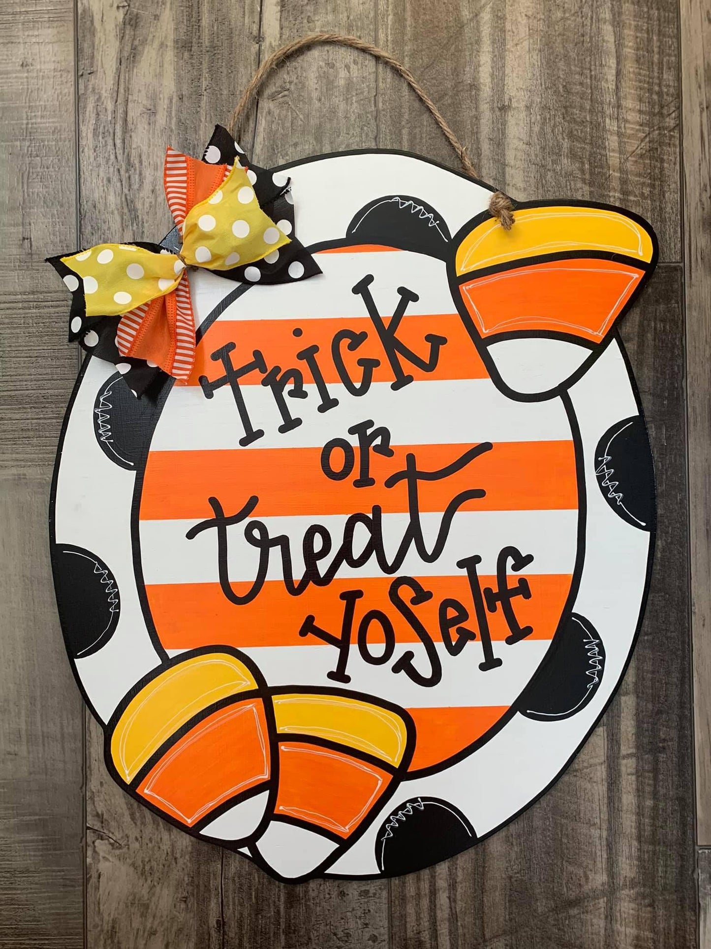 Trick Or Treat Door Hanger - Preorder