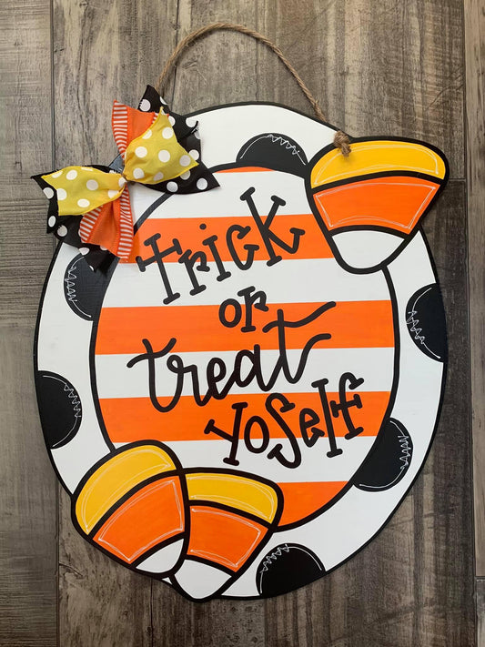Trick Or Treat Door Hanger - Preorder