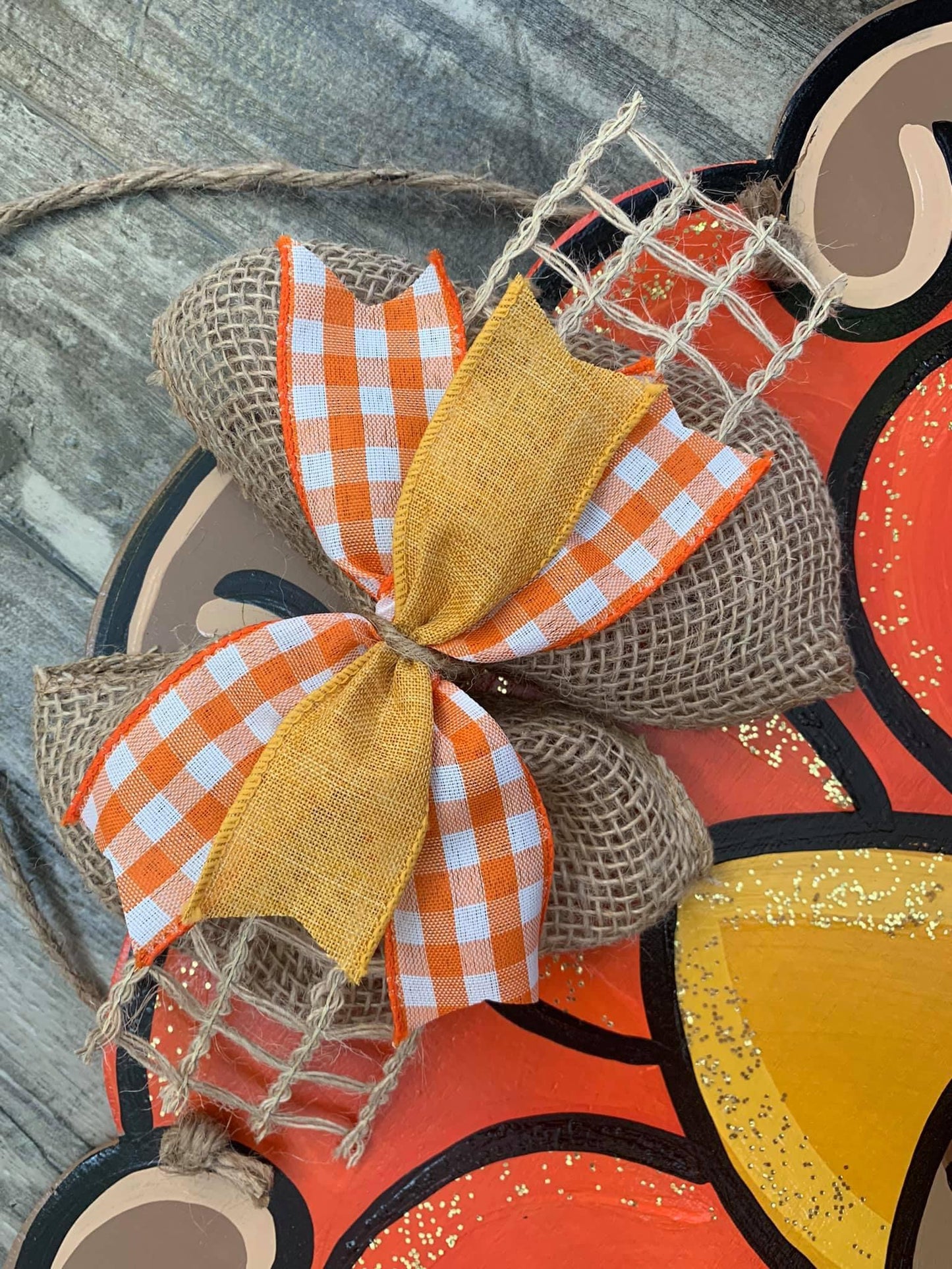 Pumpkin Sunflower Door Hanger - Preorder
