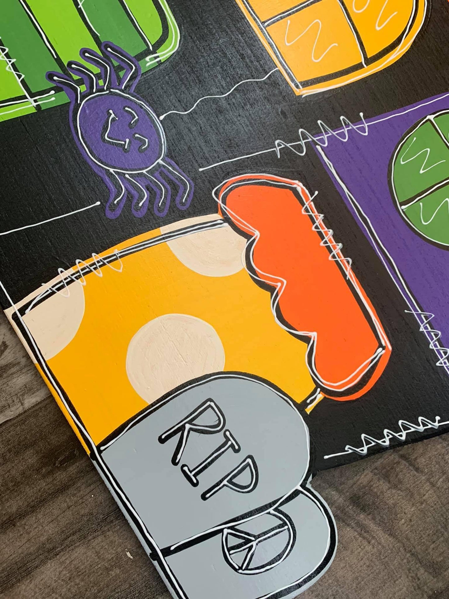 Haunted House Door Hanger - Preorder