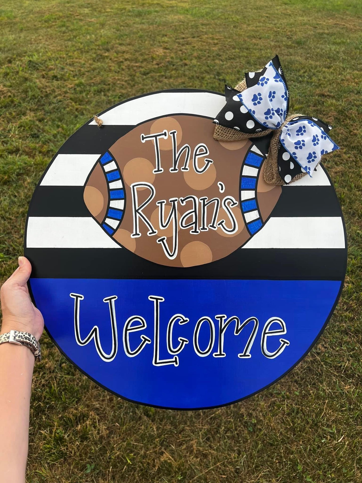 Football Name Door Hanger - Preorder