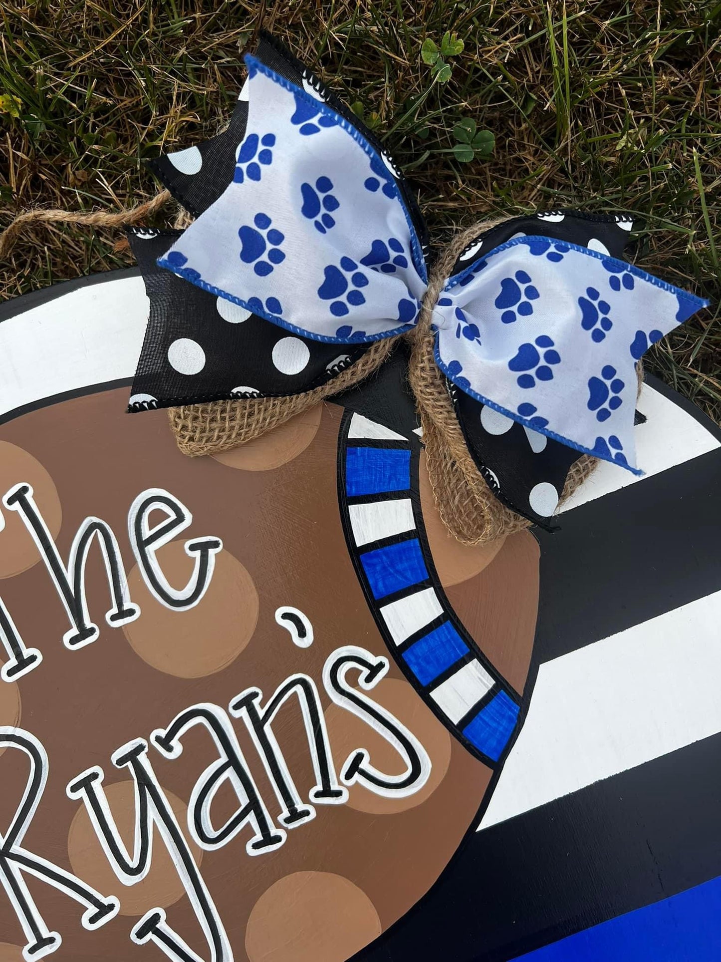 Football Name Door Hanger - Preorder