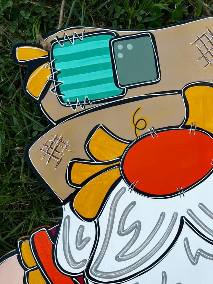 Gnome Scarecrow Door Hanger - Preorder