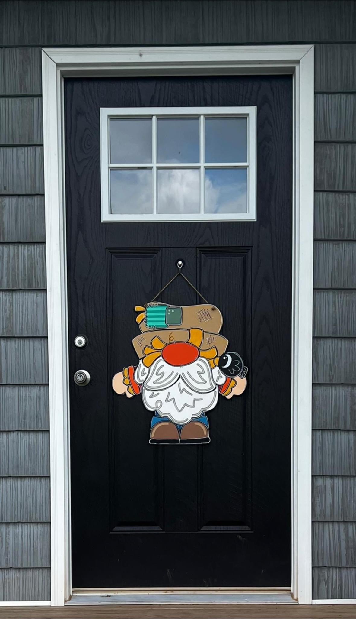 Gnome Scarecrow Door Hanger - Preorder
