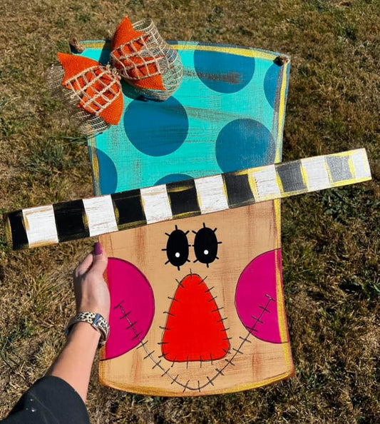 Scarecrow Face Door Hanger - Preorder
