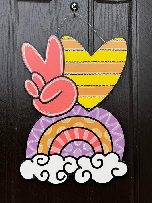 Peace & Love Door Hanger - Preorder