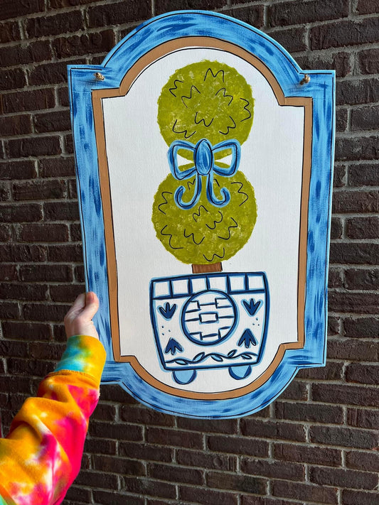 Topiary Door Hanger - Preorder