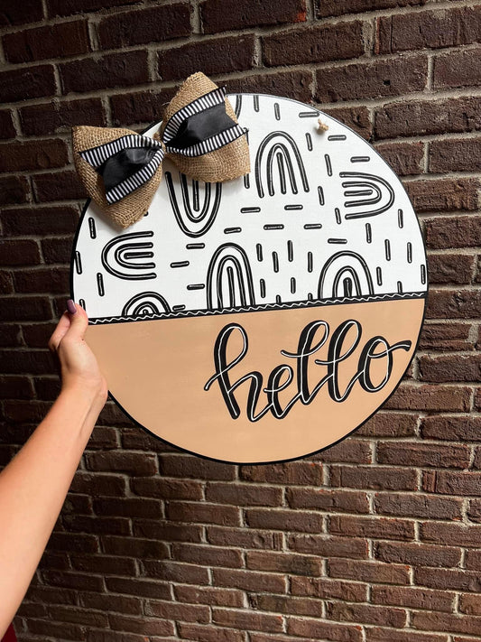 Hello Boho Door Hanger - Preorder