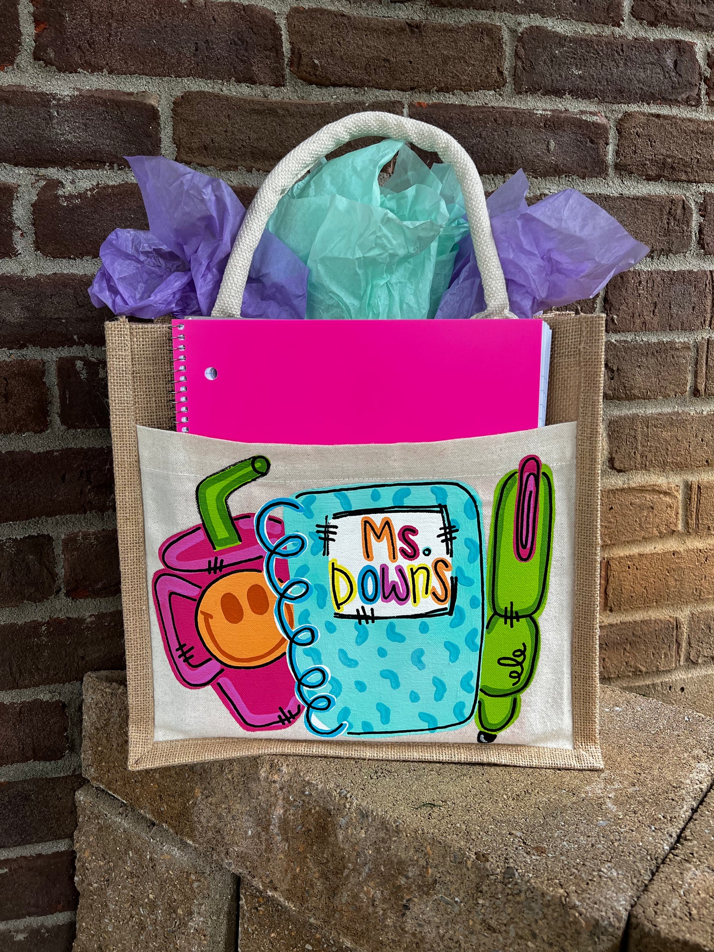 Teacher Jute Tote - Preorder