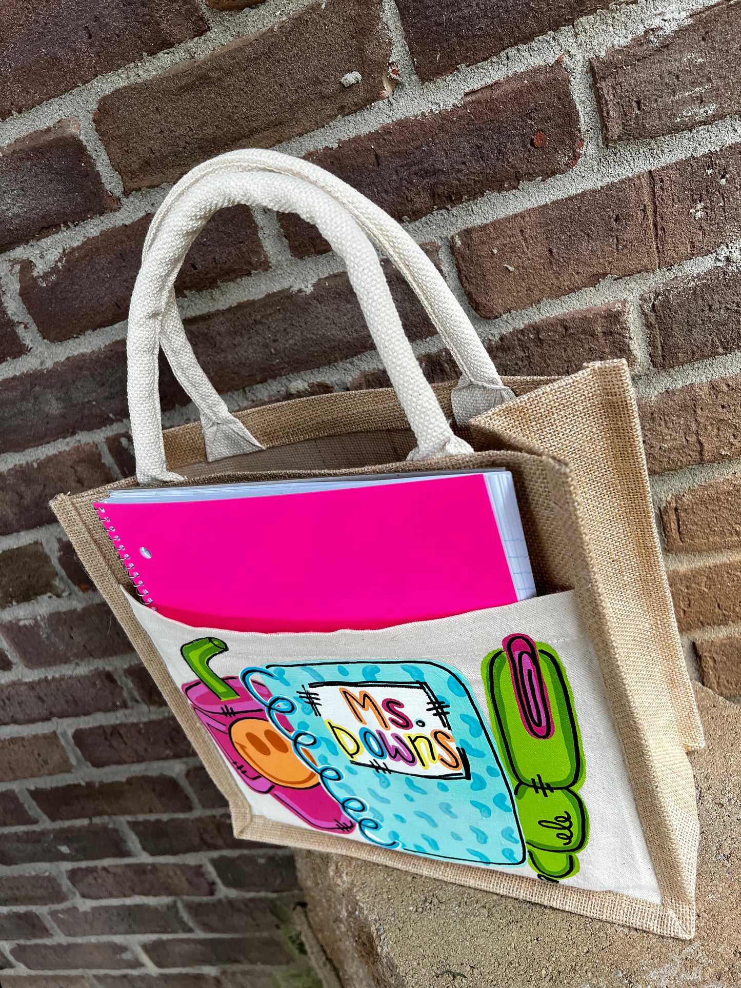 Teacher Jute Tote - Preorder