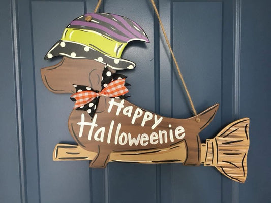 Happy Halloweenie Door Hanger - Preorder