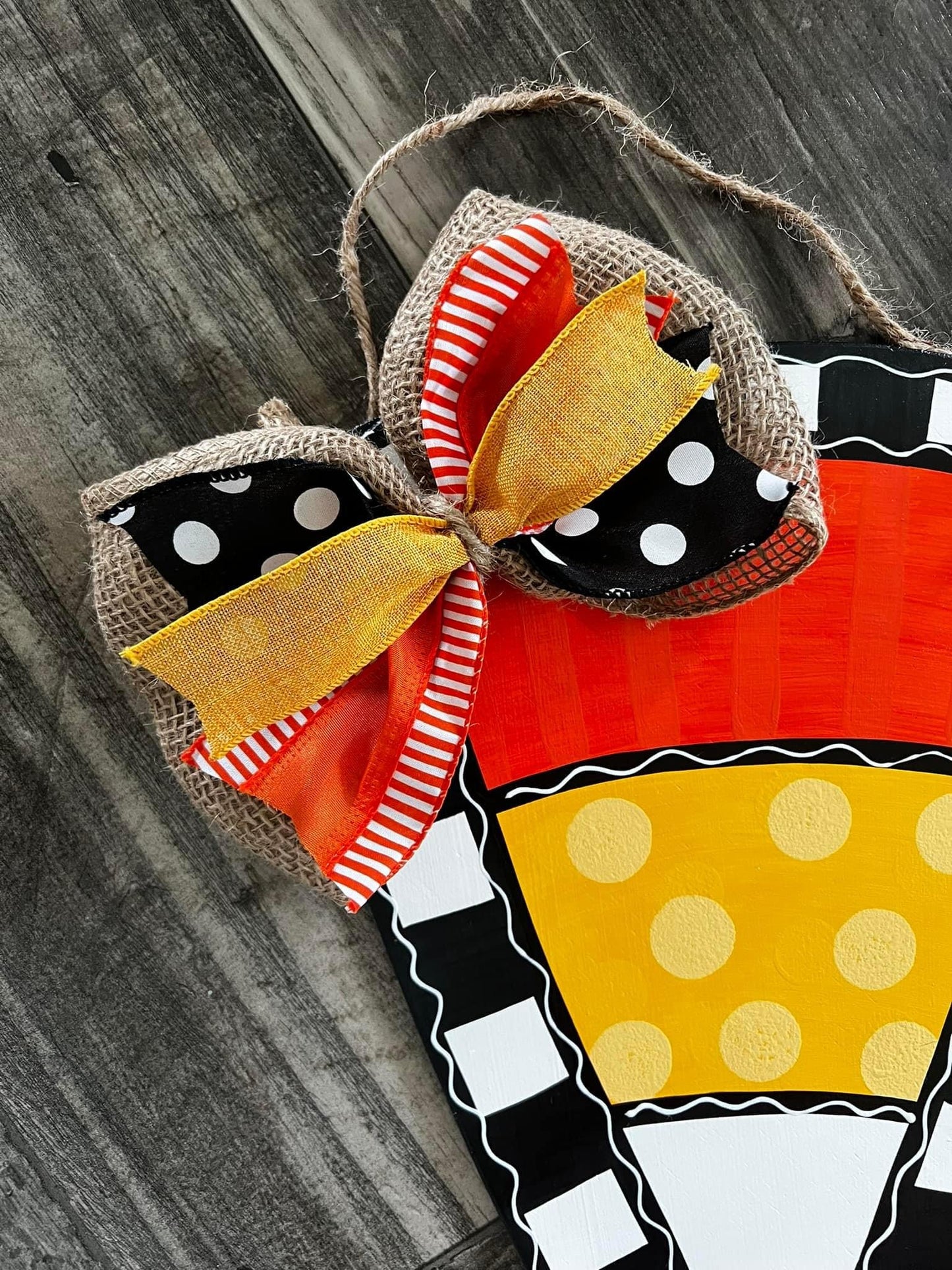 Candy Corn Door Hanger - Preorder