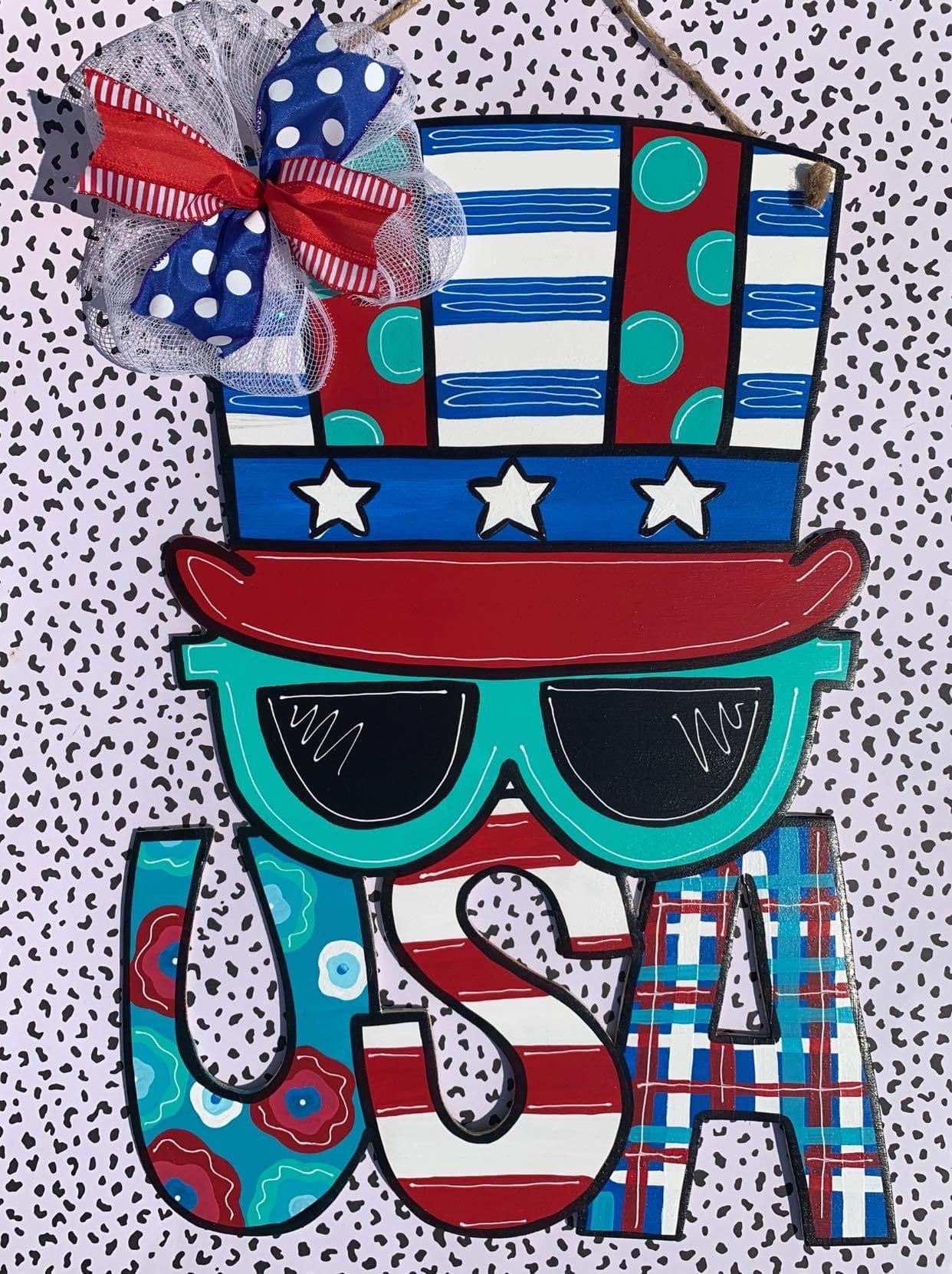 USA Glasses Door Hanger - Preorder