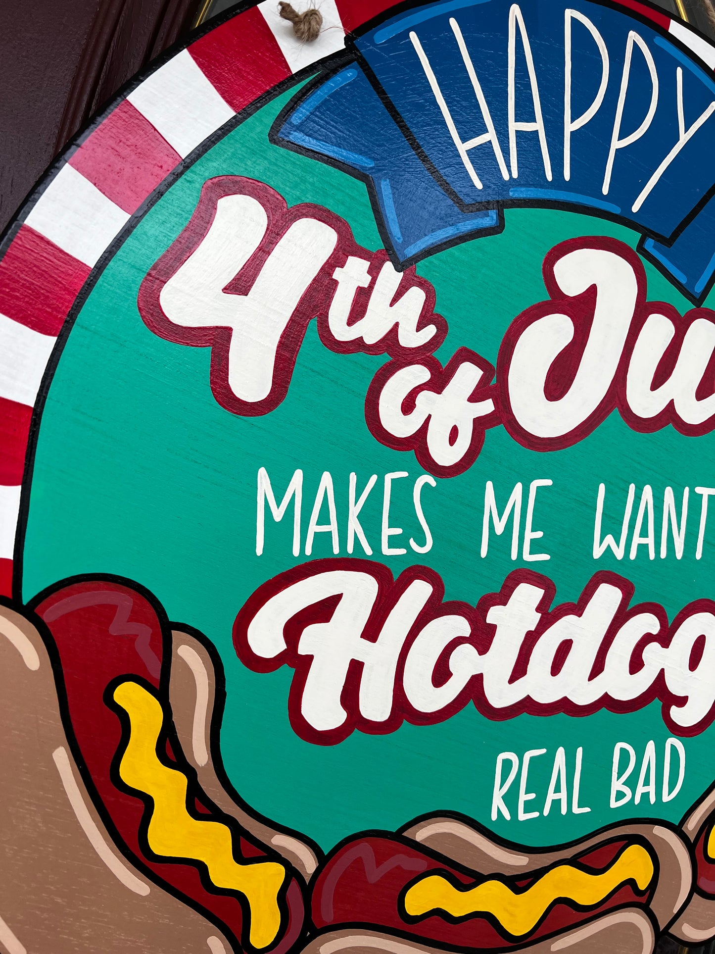 Makes Me Want A Hotdog Door Hanger - Preorder