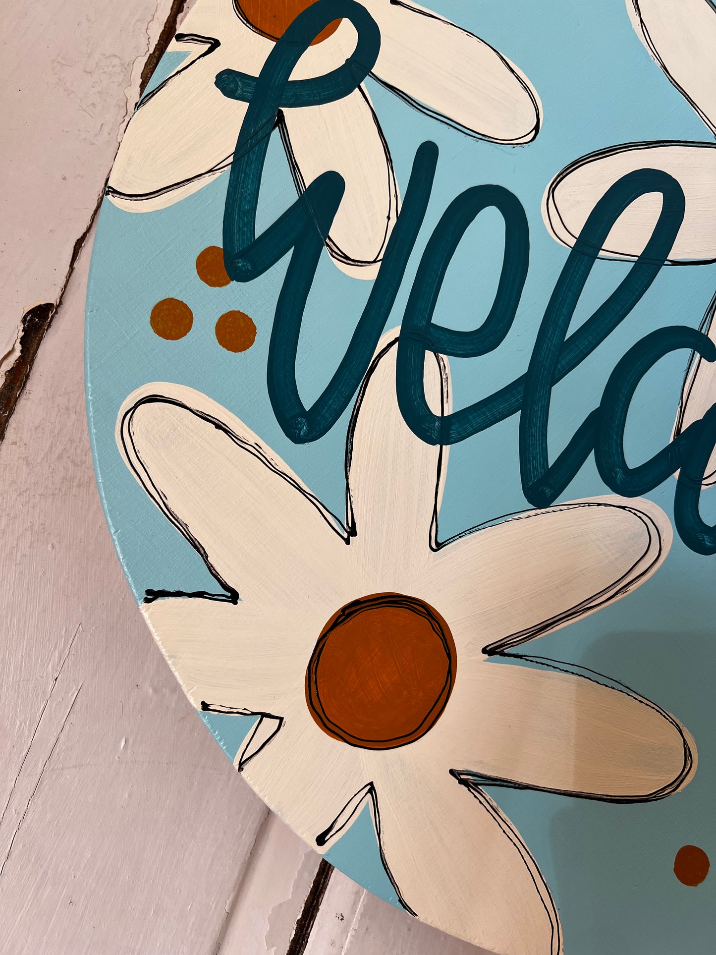 Welcome Daisy Door Hanger - Preorder