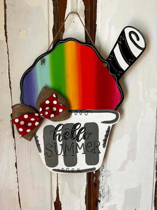 Snow Cone Door Hanger - Preorder