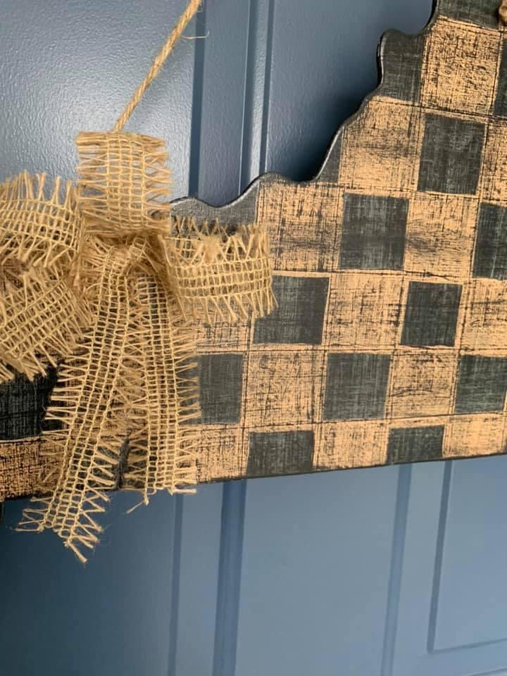 Check Kentucky Door Hanger - Preorder
