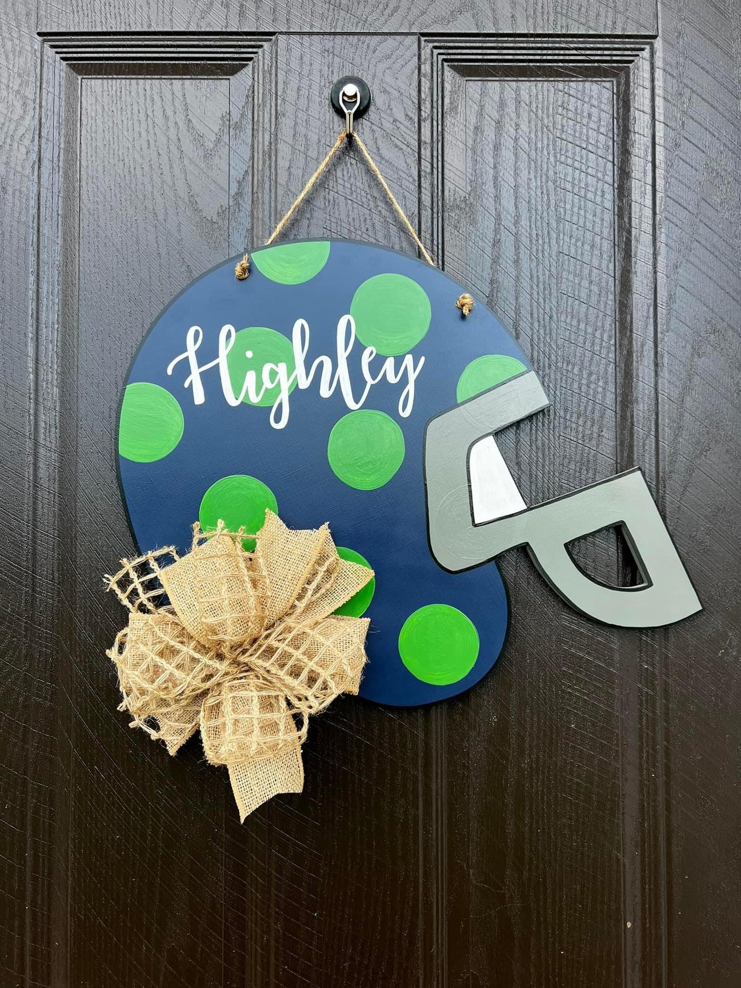 Football Helmet Door Hanger-Preorder