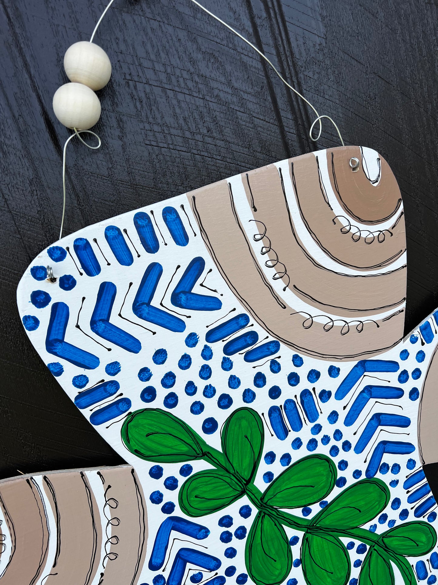 Boho Blue Cross Door Hanger - Preorder
