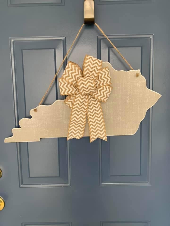 KY Distressed Door Hanger - Preorder