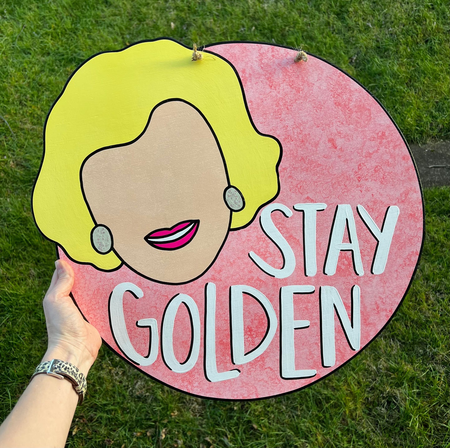 Stay Golden Door Hanger - Preorder