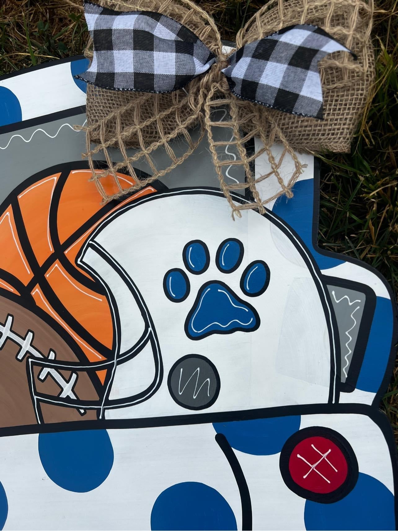 Big Blue Door Hanger - Preorder