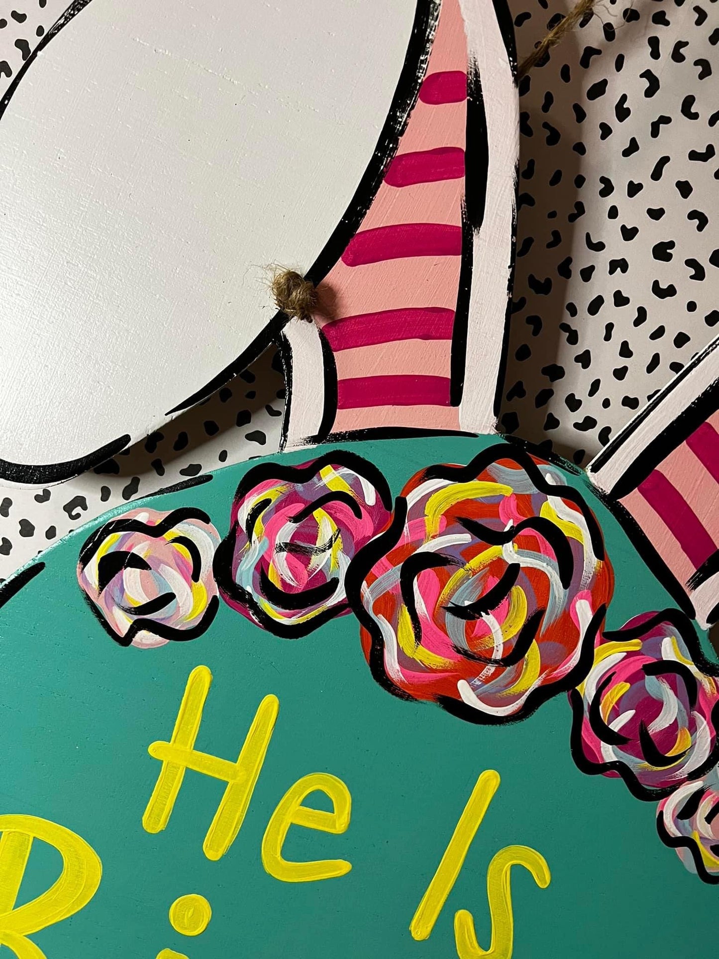He Is Risen Bunny Door Hanger - Preorder