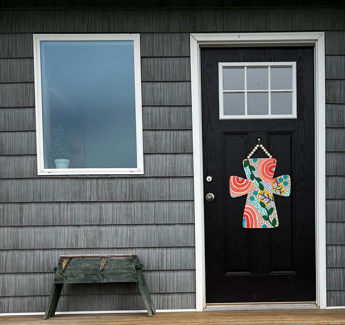 Spring Boho Cross Door Hanger - Preorder