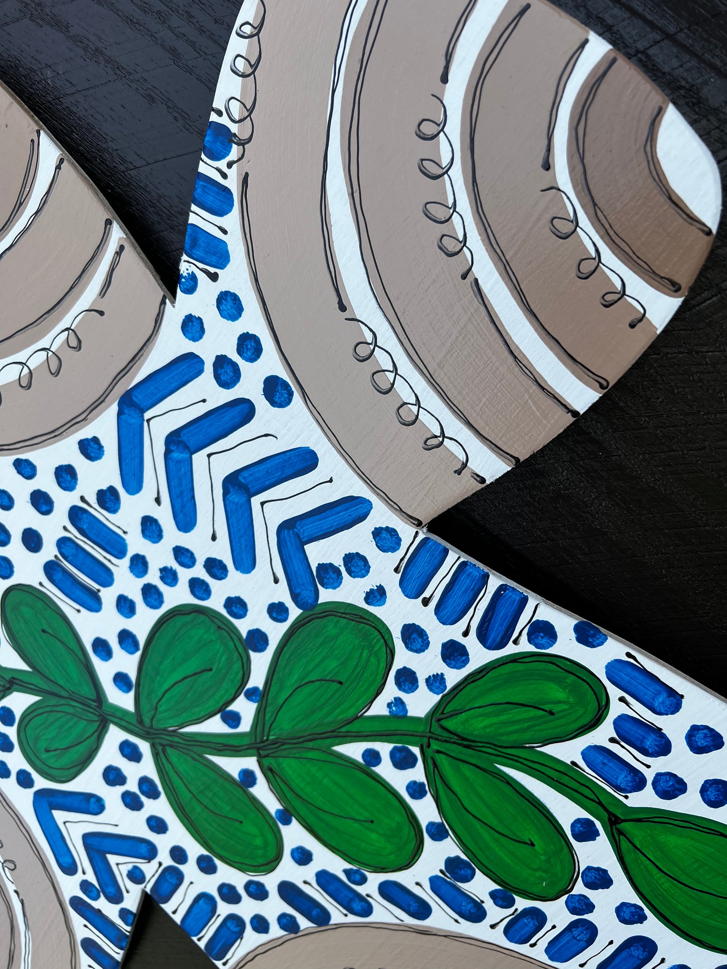 Boho Blue Cross Door Hanger - Preorder