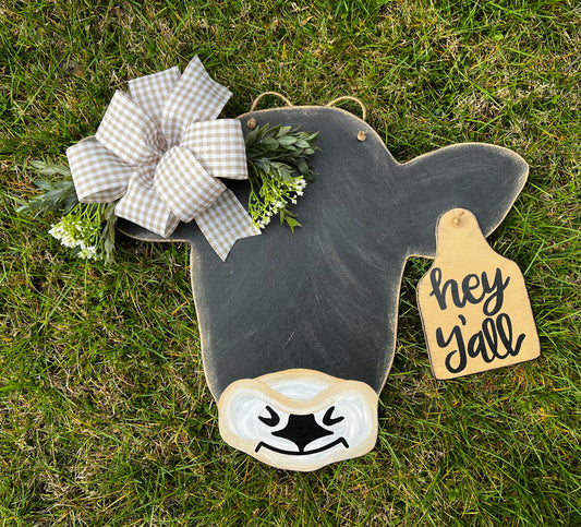 Tag Cow Door Hanger - Preorder