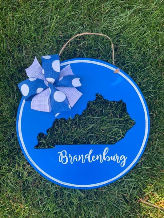 Blue Circle Door Hanger - Preorder