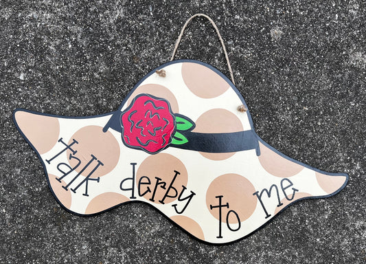 Talk Derby To Me Door Hanger - Preorder