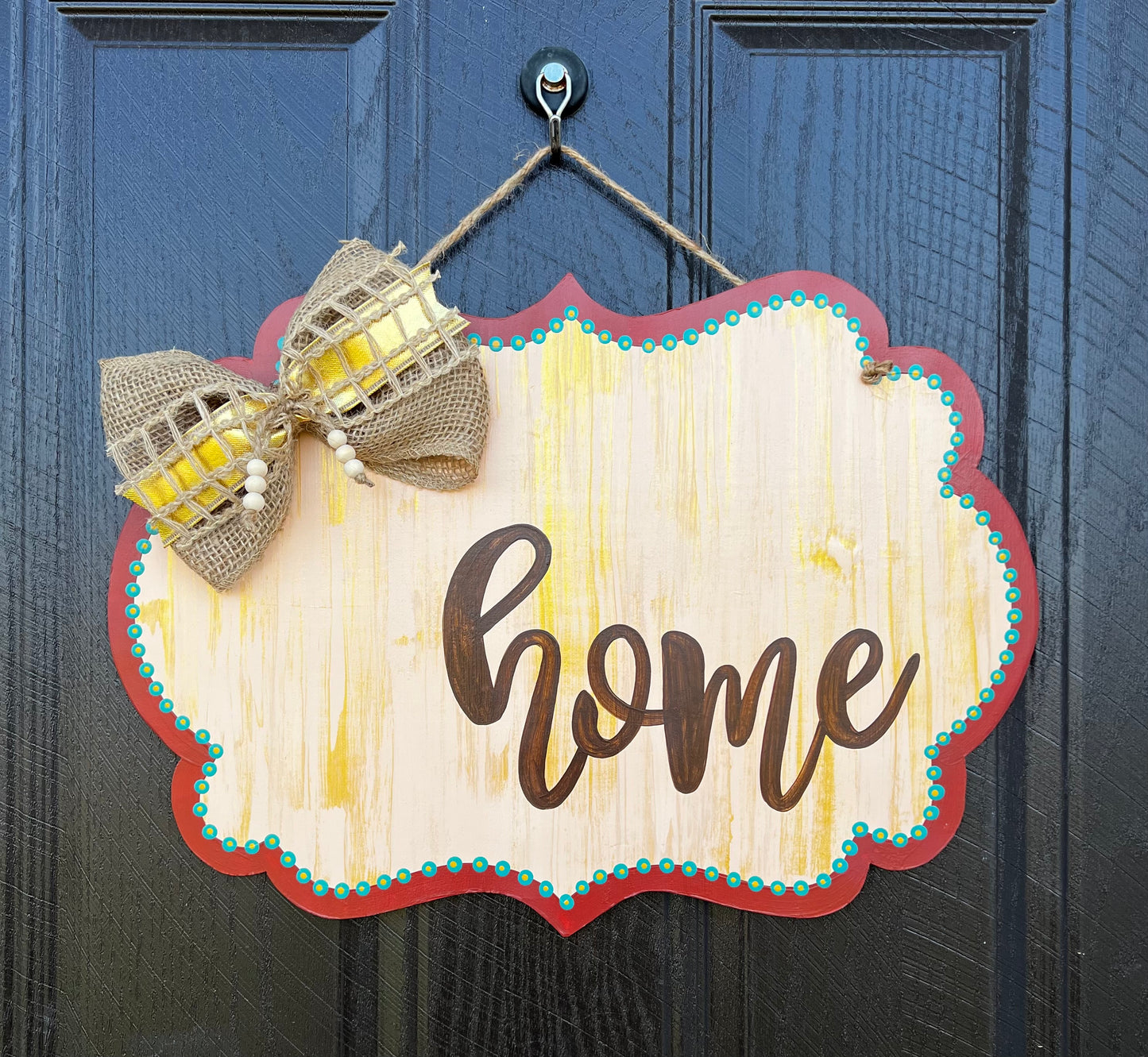 Home Gold Door Hanger - Preorder