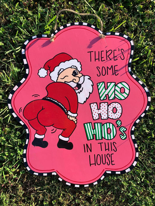 Ho Ho Ho Door hanger - Preorder