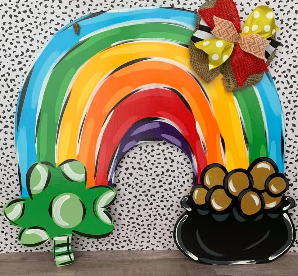 Rainbow Gold Door Hanger - Preorder