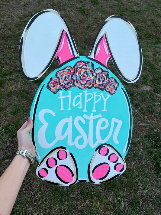 Bunny Egg Door Hanger - Preorder