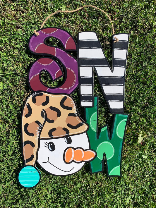 Snow Door Hanger -Preorder